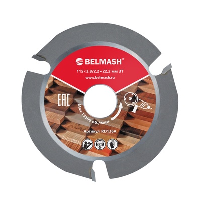 Диск пильный BELMASH 115x3,8/2,2X22.2; 3T купить