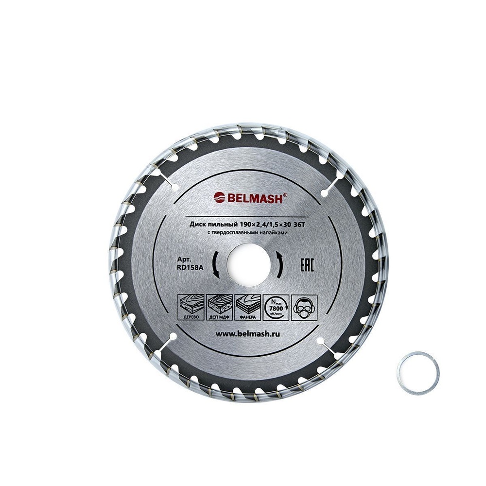 Диск пильный BELMASH 190×2,4/1,5×30 24Т