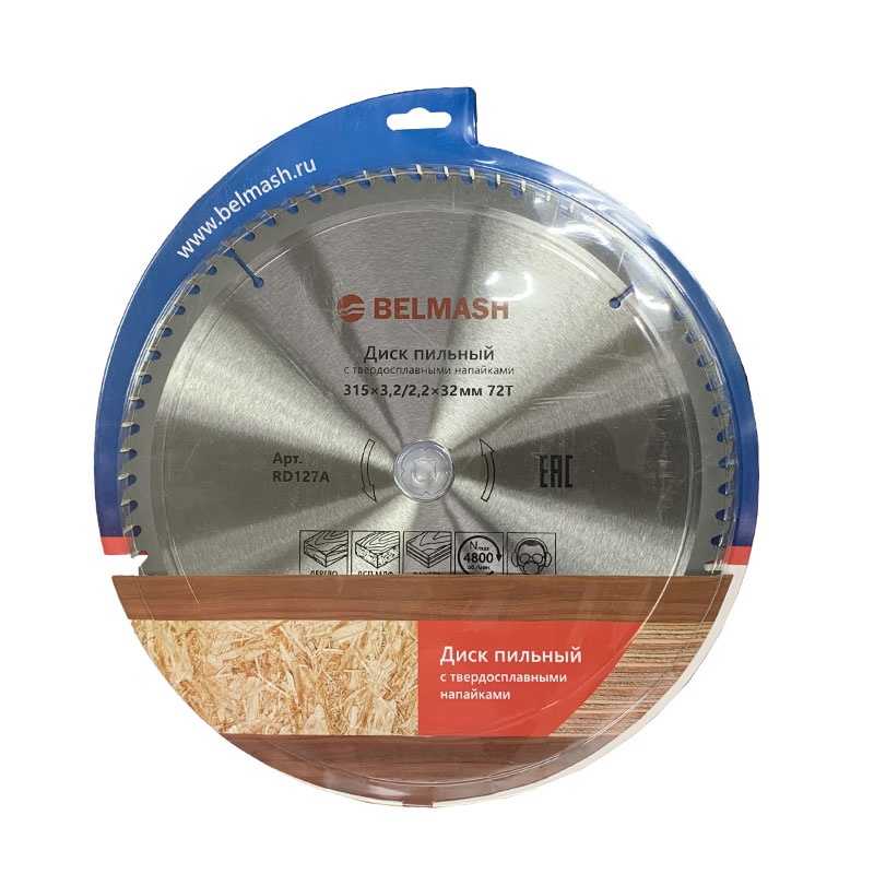 Диск пильный BELMASH 315х3,0/2,2х32мм; 72Т