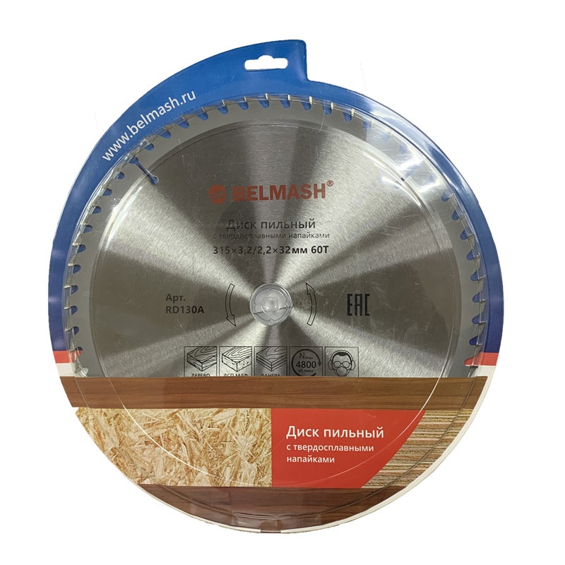 Диск пильный BELMASH 315х3,2/2,2х32ММ 60Т