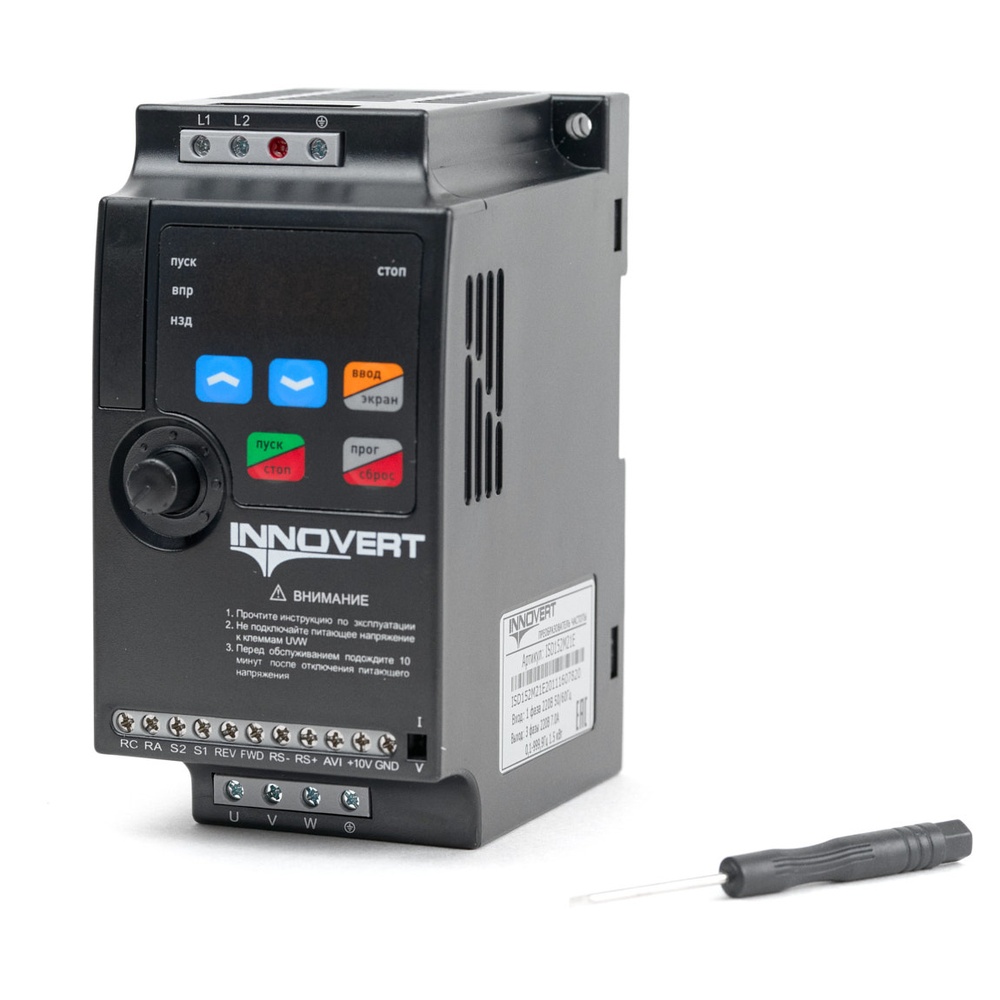 DT525140 Преобразователь частоты ISD152M21E mini PLUS, выходной ток 7 А (от розетки 220 вольт)