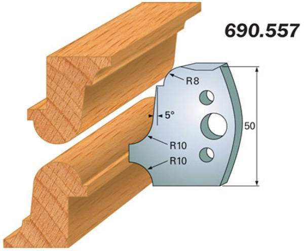 Комплект 2 ножей SP 50x4мм