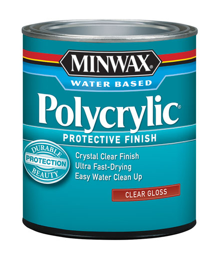 Полиуретановый лак на водной основе Minwax Polycrylic Глянцевый 237 мл