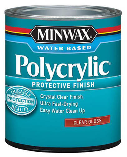 Полиуретановый лак на водной основе Minwax Polycrylic Глянцевый 946 мл