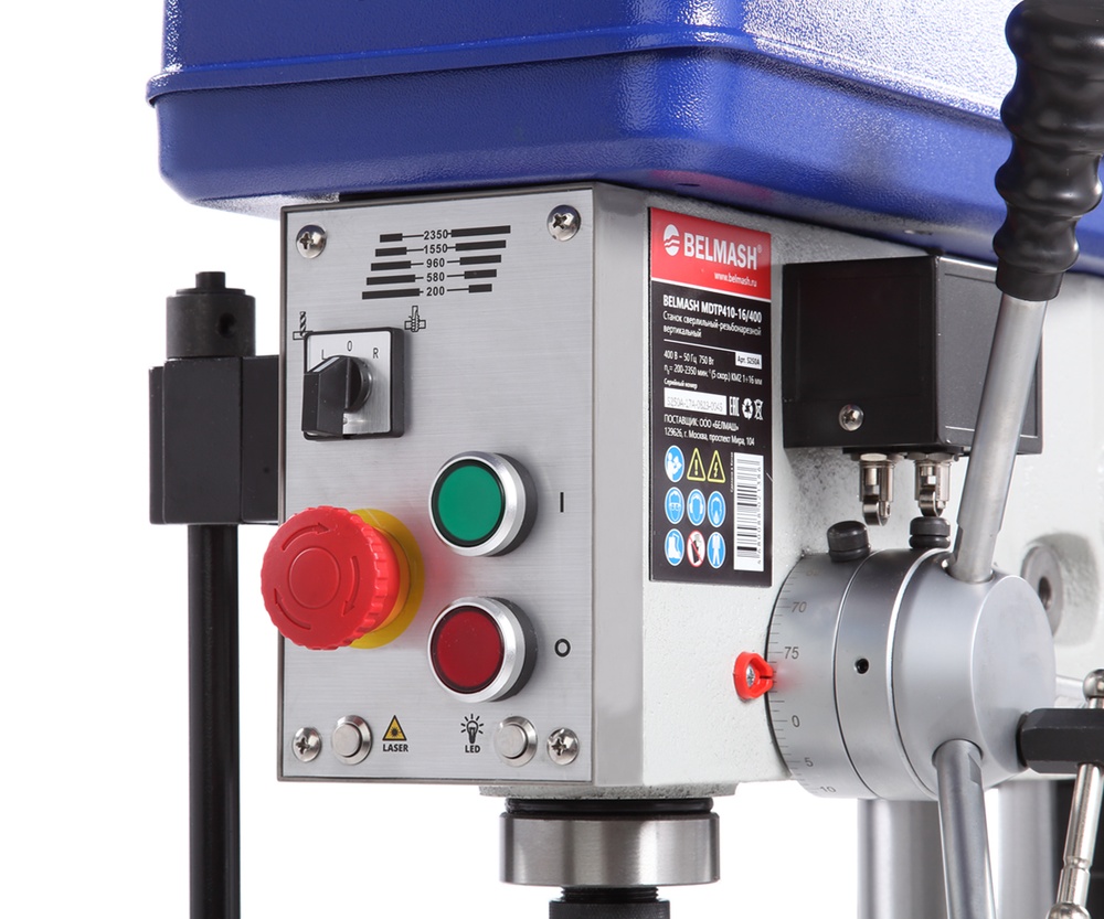 Станок cверлильно-резьбонарезной вертикальный BELMASH MDTP410-16/400