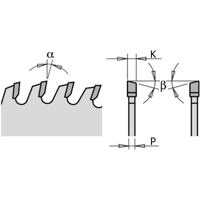 150x30x6/3,0 Z=12 a=15 FLAT пазовая, пила