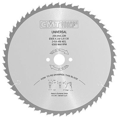 Диск пильный 305x30x2,8/1,8 Z54 a=-5 ATB