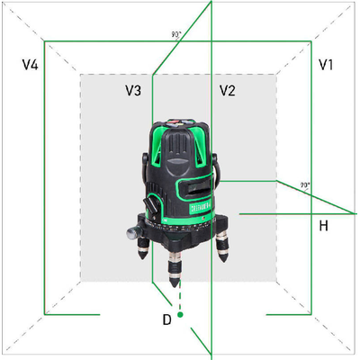 4V Лазерный уровень-нивелир Instrumax Greenliner