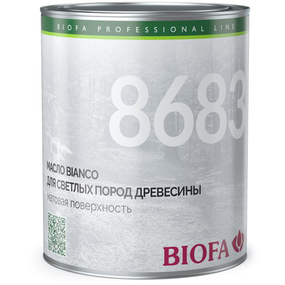 8683 Bianco масло для светлых пород древесины 0,125 л