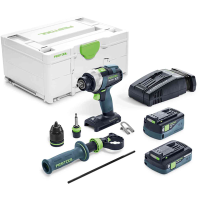 Аккумуляторная дрель-шуруповёрт QUADRIVE TDC 18/4 5,2/4,0 I-Plus-SCA