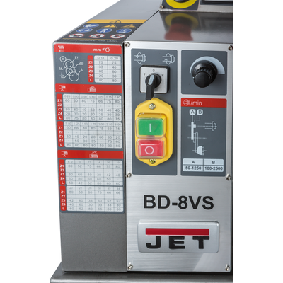 BD-8VS Настольный токарный станок по металлу, 230В