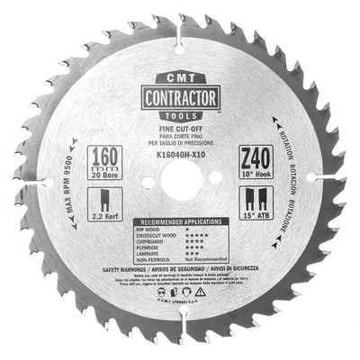 Диск пильный 1 160x2.2/1.4x20 Z40 ATB (без инд. упаковки)