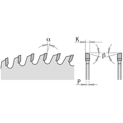 Диск пильный 165x20х2.2/1.4 Z24 ATB 15°POS (без инд. упаковки)