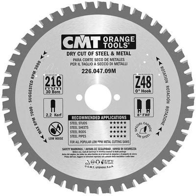 Диск пильный 216x30x2,2/1,8 0° FWF Z=48 3000 об/мин