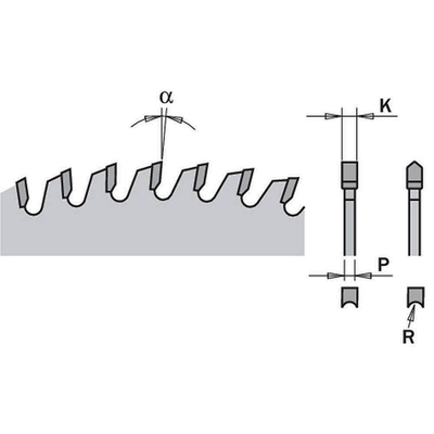 Диск пильный 220x30x3,2/2,2 -6° HDF Z=42