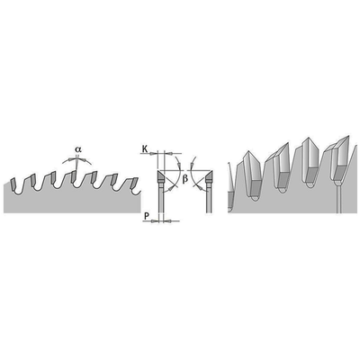 Диск пильный 250x30x3,2/2,2 -2° 38° ATB Z=80