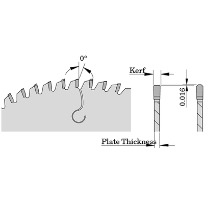 Диск пильный 250x30x3,2/2,5 0° MTCG Z=72