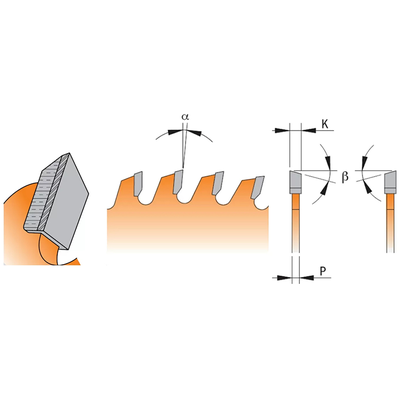 Диск пильный 300x30x3,0/2,5 10º 20º ATB Z=96