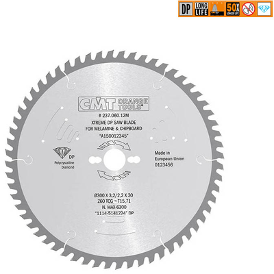 Диск пильный 300x30x3,2/2,2 10° 45° TCG Z=60 (DIA)