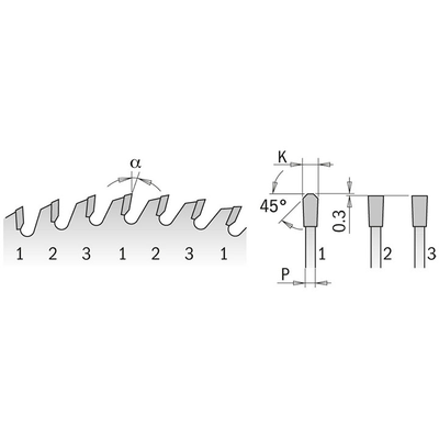 Диск пильный 300x30x3,2/2,2 10° FFT Z=96