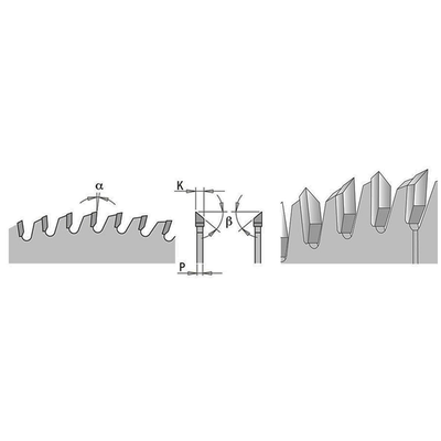 Диск пильный 300x30x3,2/2,2 2° 38° ATB Z=96