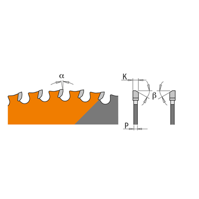 Диск пильный 355x30x2,2/1,8 0° 8° FWF Z=90 1600 об/мин