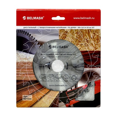 Диск пильный BELMASH 190×1,6/1,4×30/25,4/22,2 36Т