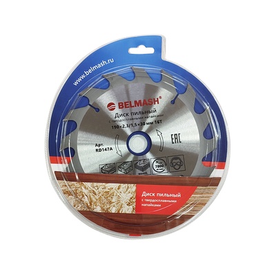 Диск пильный BELMASH 190x2,3/1,5x30/20; 16T