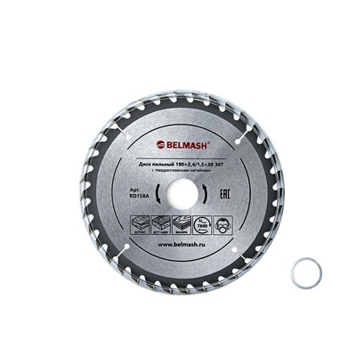 Диск пильный BELMASH 190×2,4/1,5×30 36Т