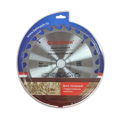 Диск пильный BELMASH 250x3,0/2,0x32/30, 24T