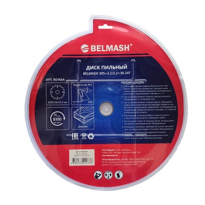 Диск пильный BELMASH 305x3,2/2,2x30 24T
