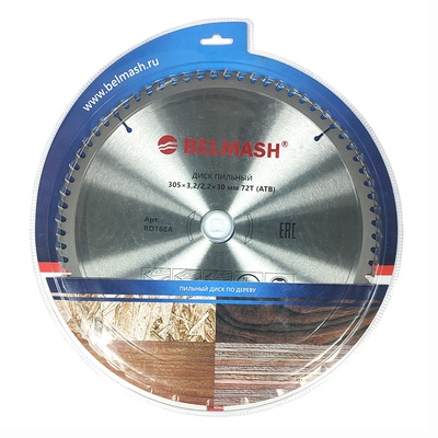 Диск пильный  BELMASH 305x3,2/2,2x30 72T