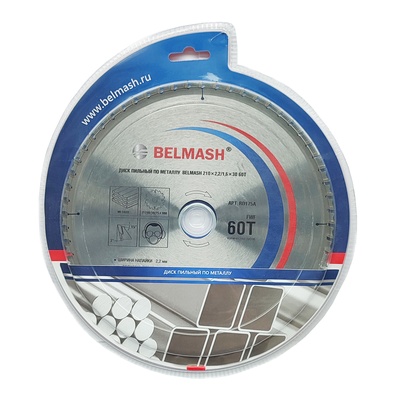 Диск пильный по металлу BELMASH 210x2,2/1,6x30 60T