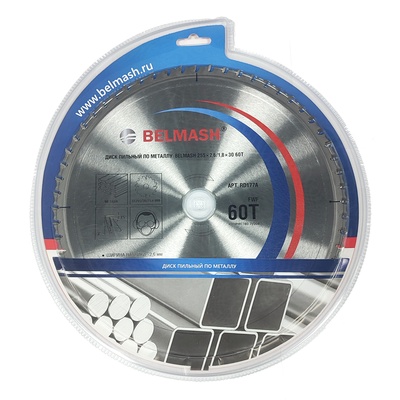 Диск пильный по металлу  BELMASH 255x2,6/1,8x30 60T