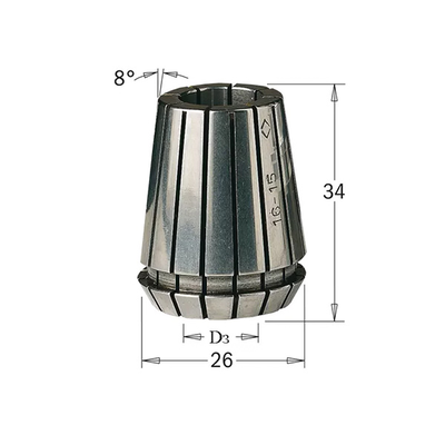 ER25 D=14 цанга высокоточная