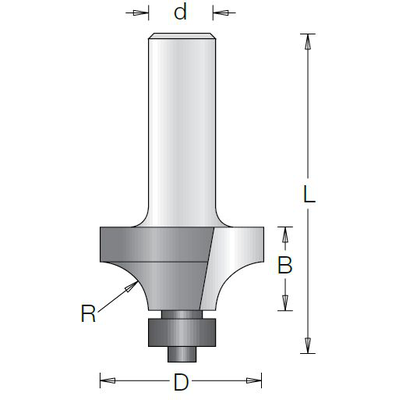 Фреза фаска радиусная R25,4 D63,5