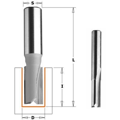 Фреза CMT-PRO пазовая S=8 D=10x20x48