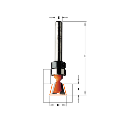 Фреза концевая Enlock 10 D=9,5 I=9,5 S=1/4" L=60,3