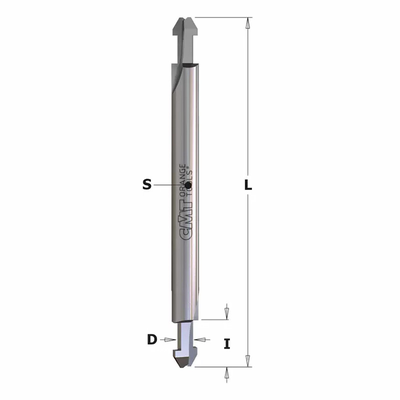 Фреза концевая пазовая D=3,5 I=8,0 S=1/4" L=70,0