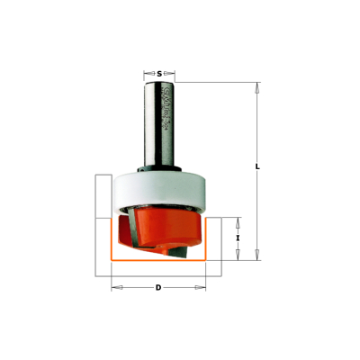 Фреза концевая пазовая D=38,1 I=16,0 S=1/2" L=70,0