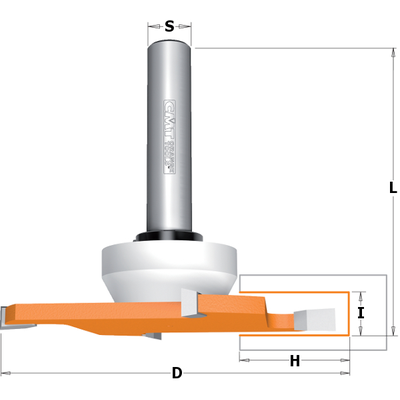 Фреза концевая пазовая дисковая D=92,0 I=6,35 S=12,0 L=82,5