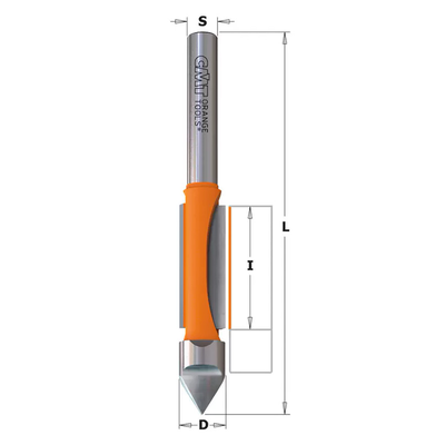 Фреза концевая прорезная D=12,7 I=31,7 S=1/2" L=102,0