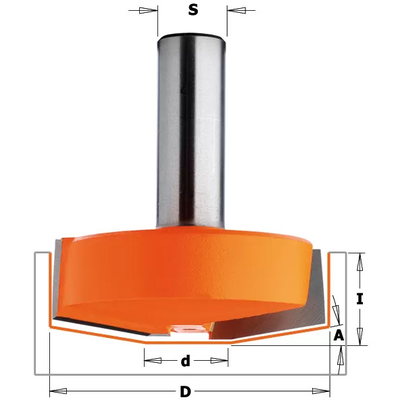 Фреза концевая псевдофиленка D=50,0 I=17,0 S=1/2" L=55,1