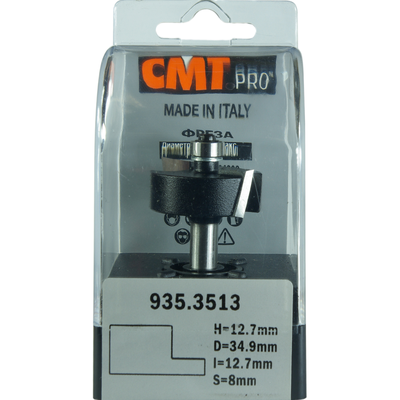 Фреза четвертная CMT-PRO (нижний подшипник) S8 D31,7 I12,7 L57