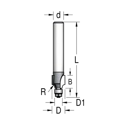 Фреза радиусная D14,2 B11 R3