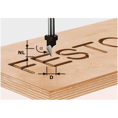 Фреза шрифтовая HS S8 D11/60°