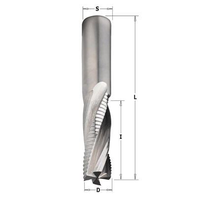 Фреза спиральная монолитная 14x50x110 Z=4 S=14 RH