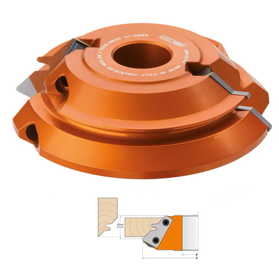 Фреза сращивание 45гр. F=35 D=160x26 насадная (алюм.) смен.ножи HM (кейс)