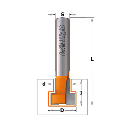 Фреза (Т-образный паз для гайки М6) S=8 D=6.6/10.5X12.5 L=48