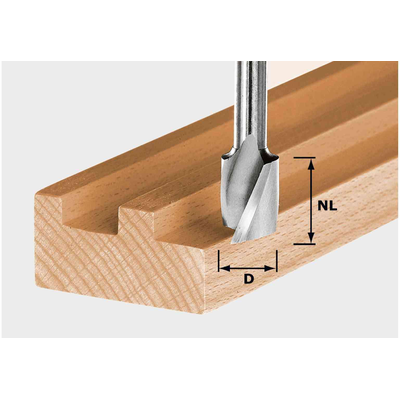 Фрезы пазовые спиральные HS Spi S8 D10/30